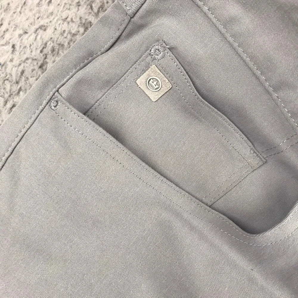 Peter Millar EB66 Performance Pants Mens 34 (35x33) Gray 5-Pocket Golf Trousers